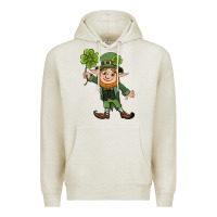 Oatmeal Heather St. Patrick's day elf Premium Hoodie - CowGirlArtShop