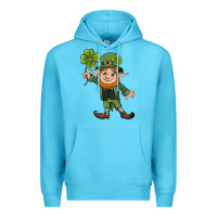Ocean Blue St. Patrick's day elf Premium Hoodie - CowGirlArtShop