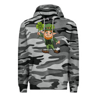 Slate Camo St. Patrick's day elf Premium Hoodie - CowGirlArtShop