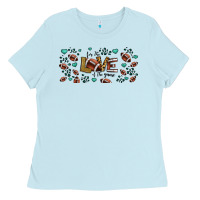Baby Blue for the love of the game American football Ladies Tee - Jasminsmagicworld