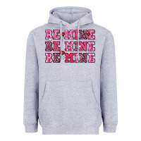 Heather Grey be mine Heavyweight Hoodie - OliviaCreatesArt