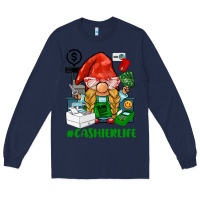 Navy cashier  life gnome Long Sleeve Tee - BarkalooDesign