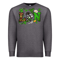 Charcoal Heather St. Patrick's Day LPN Premium Sweatshirt - OliviaCreatesArt