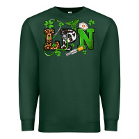 Sports Green St. Patrick's Day LPN Premium Sweatshirt - OliviaCreatesArt
