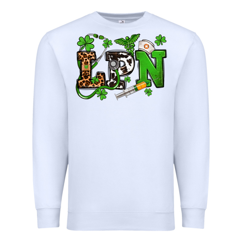 St. Patrick's Day Lpn Premium Sweatshirt by OliviaCreatesArt | Teevron