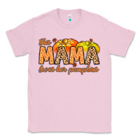 Bubblegum Pink this mama loves her pumpkins Classic Tee - MaliasSmallBusiness