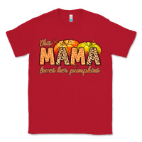 Red this mama loves her pumpkins Classic Tee - MaliasSmallBusiness