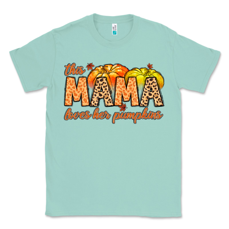 This Mama Loves Her Pumpkins Classic Tee by MaliasSmallBusiness | Teevron