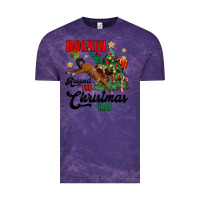 Cloud Purple rockin around the christmas tree Vintage Tee - MaliasSmallBusiness