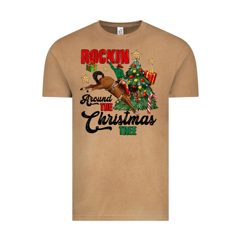 Rockin Around The Christmas Tree Vintage Tee by MaliasSmallBusiness | Teevron