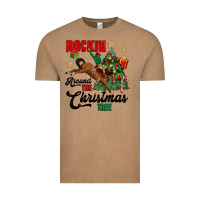 Vintage Coffee rockin around the christmas tree Vintage Tee - MaliasSmallBusiness