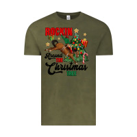 Vintage Olive rockin around the christmas tree Vintage Tee - MaliasSmallBusiness