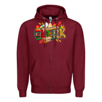 Burgundy cinco de mayo clerk Zipper Hoodie - CowGirlArtShop