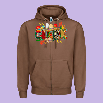 Cinco De Mayo Clerk Zipper Hoodie Designed By Cowgirlartshop