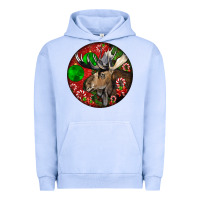 Pigment Grape Ice moose buck deer christmas Urban Hoodie - LillyAllenDesigns