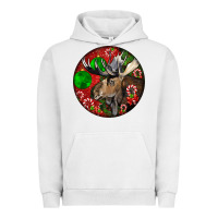 Pigment Lunar Rock moose buck deer christmas Urban Hoodie - LillyAllenDesigns