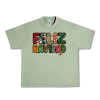 Oil Green feliz navidad Urban Heavy Tee - MaliasSmallBusiness