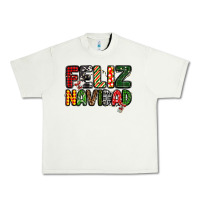 Pistachio feliz navidad Urban Heavy Tee - MaliasSmallBusiness