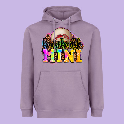 Baseball Mini Heavyweight Hoodie Designed By Oliviacreatesart
