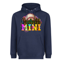 Navy baseball mini Heavyweight Hoodie - OliviaCreatesArt