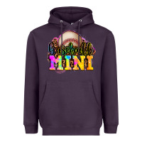 Plum baseball mini Heavyweight Hoodie - OliviaCreatesArt