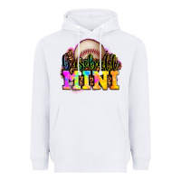 White baseball mini Heavyweight Hoodie - OliviaCreatesArt