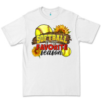 White Softball Is My Favorite Season Premium Tee - LillyAllenDesigns