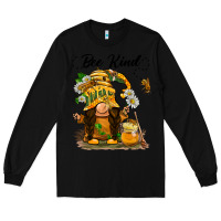 Black bee kind gnome Long Sleeve Tee - BarkalooDesign