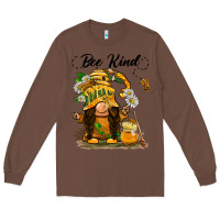 Chestnut bee kind gnome Long Sleeve Tee - BarkalooDesign