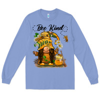 Colony Blue bee kind gnome Long Sleeve Tee - BarkalooDesign