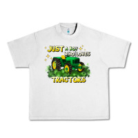 Lunar Rock just a boy who loves tractors Urban Heavy Tee - JahusDesignShop