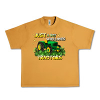Peanut Butter just a boy who loves tractors Urban Heavy Tee - JahusDesignShop
