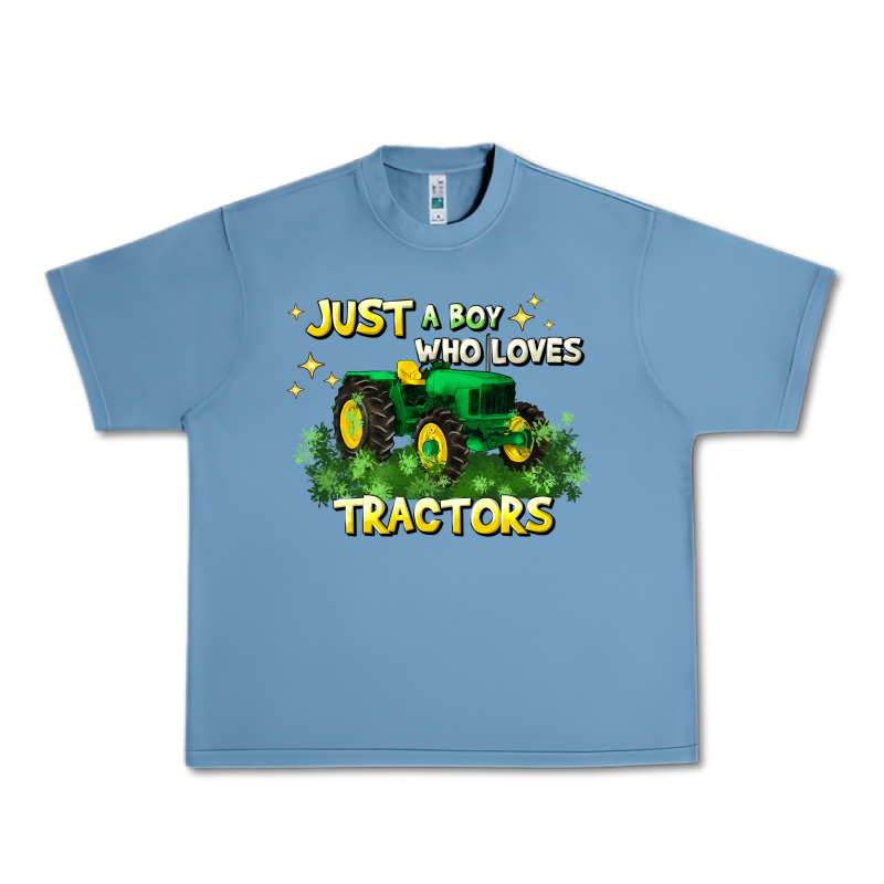 Just A Boy Who Loves Tractors Urban Heavy Tee by JahusDesignShop | Teevron