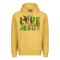 Antique Gold Love like Jesus Premium Hoodie - CowGirlArtShop
