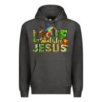 Charcoal Heather Love like Jesus Premium Hoodie - CowGirlArtShop