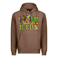 Chestnut Love like Jesus Premium Hoodie - CowGirlArtShop