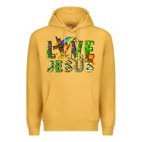 Mustard Love like Jesus Premium Hoodie - CowGirlArtShop