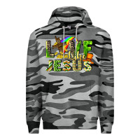 Slate Camo Love like Jesus Premium Hoodie - CowGirlArtShop