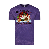Cloud Purple We whisk you a Merry Christmas Vintage Tee - NancyCooperArtShop