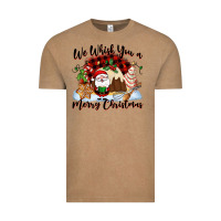 Vintage Coffee We whisk you a Merry Christmas Vintage Tee - NancyCooperArtShop