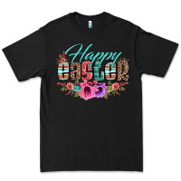 Black happy easter western floral serape leopard Premium Tee - Jasminsmagicworld