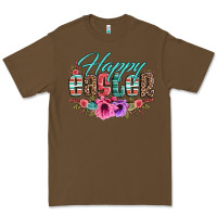 Cacao happy easter western floral serape leopard Premium Tee - Jasminsmagicworld