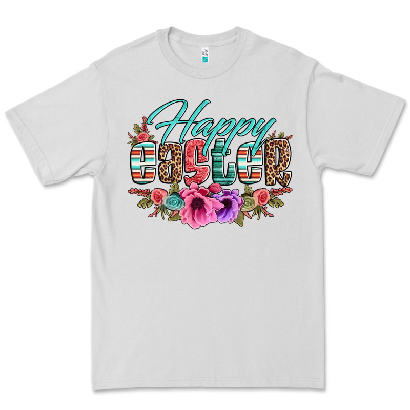 Happy Easter Western Floral Serape Leopard Premium Tee by Jasminsmagicworld | Teevron