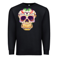 Black Cinco de mayo skull Premium Sweatshirt - FaDigitalArtStudio