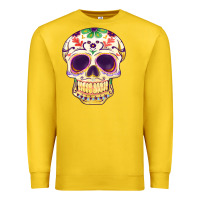 Lemon Cinco de mayo skull Premium Sweatshirt - FaDigitalArtStudio
