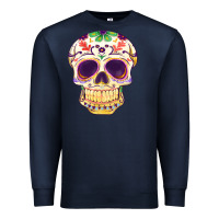 Navy Cinco de mayo skull Premium Sweatshirt - FaDigitalArtStudio