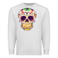 Oatmeal Heather Cinco de mayo skull Premium Sweatshirt - FaDigitalArtStudio