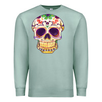 Seafoam Cinco de mayo skull Premium Sweatshirt - FaDigitalArtStudio