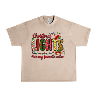 French Oak christmas lights are my favorite color Urban Heavy Tee - MaliasSmallBusiness