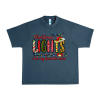 Midnight Navy christmas lights are my favorite color Urban Heavy Tee - MaliasSmallBusiness